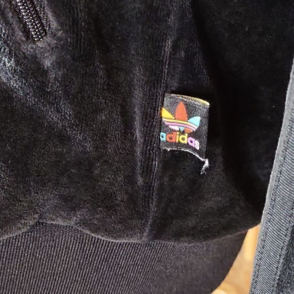 Adidas Originals SST Pharrell Williams Superstar Velour Velvet Jacket Sz‎ L - Picture 5 of 13
